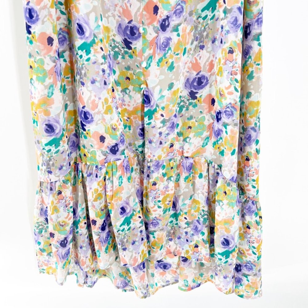 Astr the label BALLOON SLEEVE SWEETHEART FLORAL MAXI Dress Size XL NWT - Picture 8 of 16